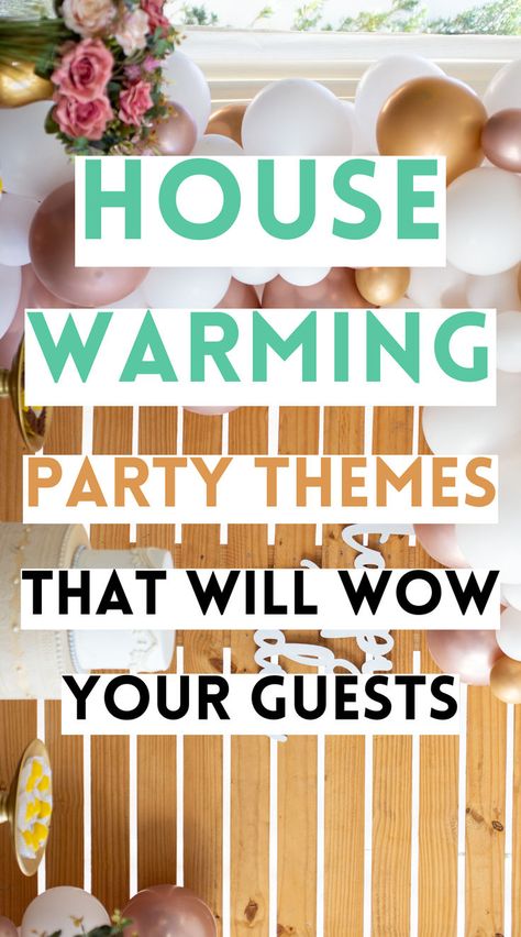 If you moved into a new house and want to celebrate by hosting a housewarming party, find inspiration with these fun housewarming party theme ideas. Housewarming Party Food, Housewarming Party Themes, Housewarming Food, Housewarming Games, Apartment Party, Housewarming Party Decorations, House Warming Party, Party Theme Ideas, Breakfast Party