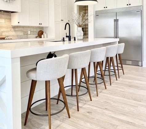 Bar Stools Kitchen Island With Back, Round Bar Stools Kitchen Island, Bar Stools In Kitchen, Contemporary Kitchen Bar Stools, Kitchen Stools Modern, Kitchen Island High Chair, Modern Beach House Kitchen Table & Bar Stools, High Chair For Island Kitchen, Island High Chairs