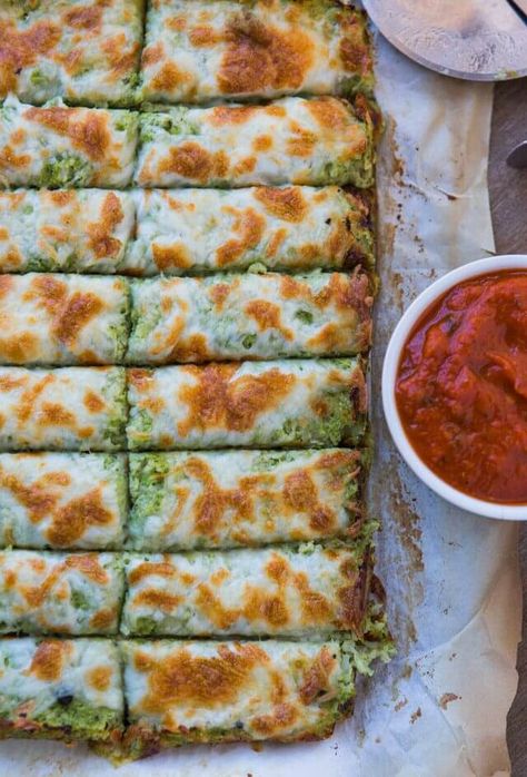 Broccoli Cauliflower Cheese Sticks recipe Cauliflower Cheese Sticks, Broccoli Cauliflower Cheese, Cheese Sticks Recipe, Cauliflower Breadsticks, Healthy Snack Recipes, Bread Cheese, Cauliflower Cheese, Keto Ideas, Broccoli Cauliflower