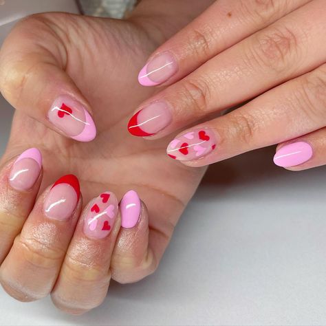 February is a month full of charm and love, making it the perfect time to explore nail art that reflects its unique vibe. Think of designs that embody... February Nails, Transparent Nails, Pink Aura, Classic Nails, Different Shades Of Pink, Holiday Colors, Accent Nails, Happy Paintings, Vintage Heart