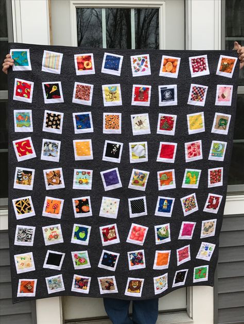 Eye Spy Polaroid quilt Polaroid Quilt, Frame Quilt, Polaroid Photo Frame, I Spy Quilt, Polaroid Photo, Eye Spy, Polaroid Photos, Boy Quilts, I Spy