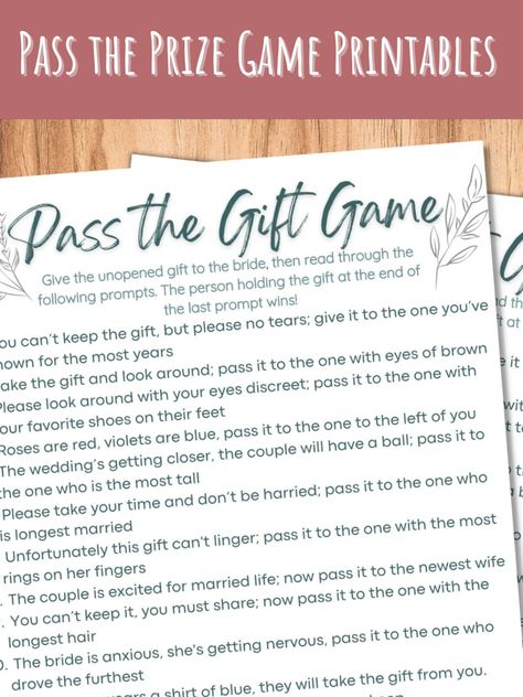 ULTIMATE GUIDE: Pass the Prize Bridal Shower Game - Fun Party Pop Bridal Shower Pass The Prize Game, Pass The Poem Bridal Shower Game, Bridal Shower Pass The Gift Game, Pass The Prize Bridal Shower Game, Gift Passing Game, Pass The Prize Game, Bridal Shower Games Prizes, Bridal Shower Prizes, 50 Anniversary