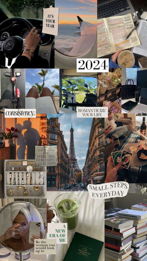 2024 Vision Board Vision Board Collage, 2024 Vision Board, Medical School Inspiration, Vision Board Pictures, Sea Wallpaper, Life Vision Board, Vision Board Affirmations, Vision Board Manifestation, Motivation Board