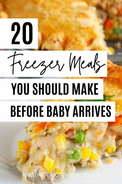 Prebaby Meal Prep, Freezable Meals For New Moms, Easy Meal Prep For New Moms, Premade Postpartum Meals, Pre Baby Meal Prep Freezer Recipes, Freezer Meal Ideas For New Moms, Frozen Meal Ideas For New Moms, Post Partum Dinner Recipes, Freezer Recipes For New Moms