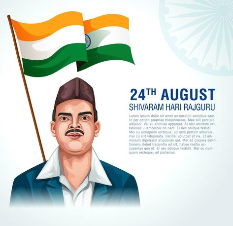 Freedom Fighter and National Hero of India Rajguru, Jayanti celebration 24 August. Rajguru Freedom Fighter, Freedom Fighter, National Heroes, Search Video, Wedding People, Cityscape Photos, Freedom Fighters, Logo Banners, The Freedom