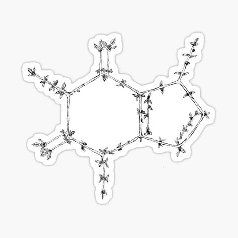 Caffeine Tattoo Molecule Flowers, Caffeine Molecule Tattoo, Tree Line Tattoo, Hand Tatto, Molecule Tattoo, Caffeine Molecule, Coffee Tree, Plant Tattoo, Buy Coffee