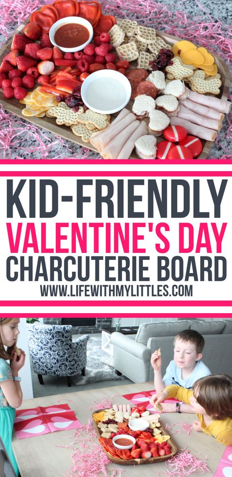 This kid-friendly Valentine's Day charcuterie board is such a fun idea for lunch or dinner. It's easy to put together, and there are lots of great pink and red food suggestions included so you can make your own! Making a charcuterie board for kids has never been easier! Charcuterie Board Valentines, Charcuterie Board For Kids, Making A Charcuterie Board, Idea For Lunch, Breakfast Charcuterie Board, Breakfast Charcuterie, Food Suggestions, Valentines Breakfast, Valentines Snacks