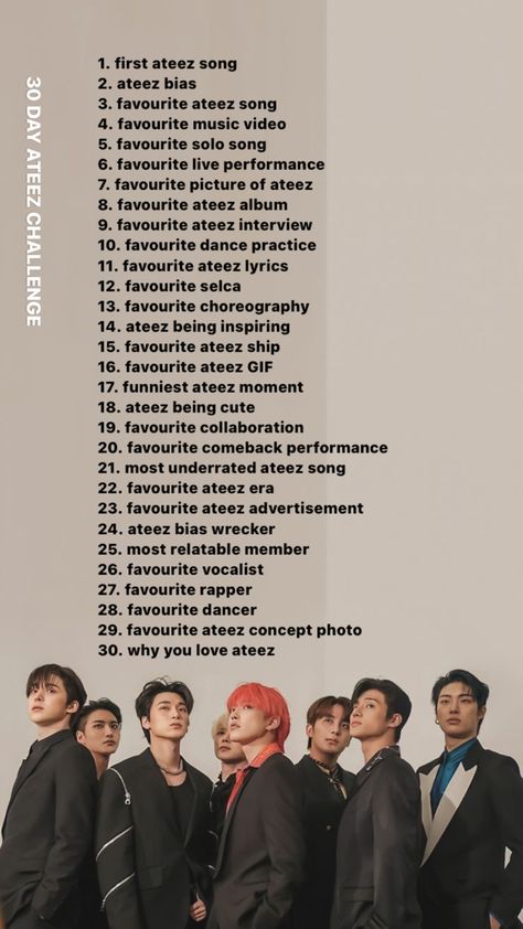 Ateez Song Lyrics, Mine Aesthetic, 30 Day Song Challenge, Song Challenge, Day Challenge, Dance Practice, 30 Day Challenge, More Than Words, Crazy Kids