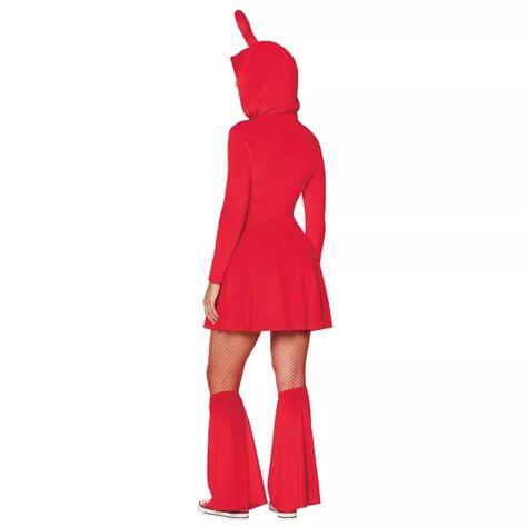 Adult Po Costume - Teletubbies - Spirithalloween.com Red Teletubby, Titanium Belly Ring, Red Skater Dress, Tv Character, Labret Jewelry, Halloween Bash, Titanium Jewelry, Pride Tshirts, Movie T Shirts