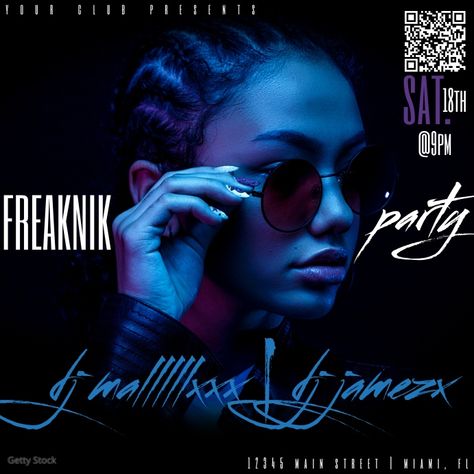 Freaknik Party, Party Flyers, Club Flyers, Online Ads, Party Flyer, Instagram Post Template, Free Downloads, Post Templates, Flyer Template