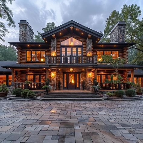 Log Cabins Exterior, Casas Country, Cabin Mansion, Mountain Dream Homes, Pergola Ideas, Dream Life House, Modern Mountain Home, Store Hacks, Dollar Store Hacks