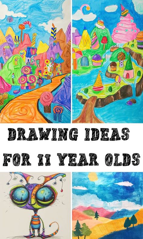 Year 6 Art Projects, Fun Drawing Ideas, Art Exploration, Teaching Drawing, Drawing Lessons For Kids, Canvas Drawing, Art Student, Drawing Activities, Painting Classes