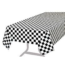 Cars Decorations Party, Farmhouse Picnic Table, Cars Decorations, Flag Table, Outdoor Table Covers, Race Flag, Picnic Table Covers, Car Themed Parties, Checkered Tablecloth