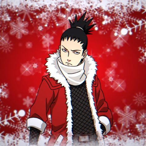 Naruto Christmas Icons, Naruto Christmas, Naruto Shikamaru, Naruto And Shikamaru, Pinterest Widget, Shikamaru Nara, Anime Christmas, Avatar The Last Airbender Art, Christmas Icons