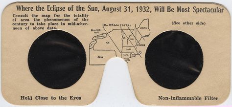 100 years of chasing the solar eclipse in the USA. Eclipse glasses from the 1932 event. Eclipse Glasses, Solar Eclipse Glasses, Nasa Apollo, Cool Picks, History Photos, Geek Culture, Solar Eclipse, Historical Society, Public Library