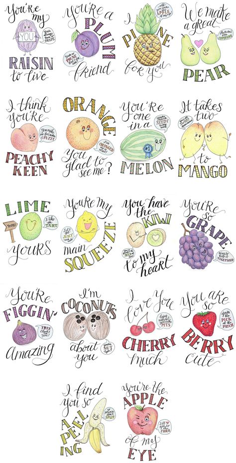 Flower Puns, Kids Lunch Box Notes, Fruit Puns, Cheesy Valentine, Valentines Puns, Punny Cards, Lunch Notes, Cute Puns, Pun Card