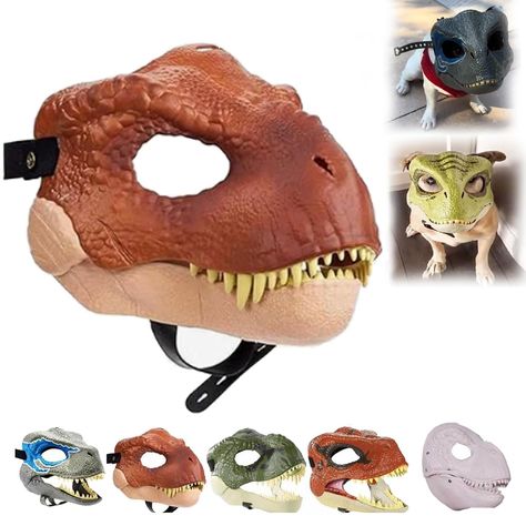 PRICES MAY VARY. Realistic Dinosaur Design: Inspired by iconic movie dinosaurs, our dinosaur mask features lifelike skin texture, color, teeth, and other meticulous details. From sculpted facial features to textured skin, every aspect is crafted to create an awe-inspiring appearance loved by all. Interactive Mask with Moving Jaw: Stand out with the captivating moving jaw feature of our dino mask. Open and close your mouth to make the dinosaur's jaws move in sync, adding an exciting and interacti Close Your Mouth, Dino Mask, Dinosaur Mask, Textured Skin, Dog Mask, Party Masks, Sports Images, Animal Masks, Dinosaur Design