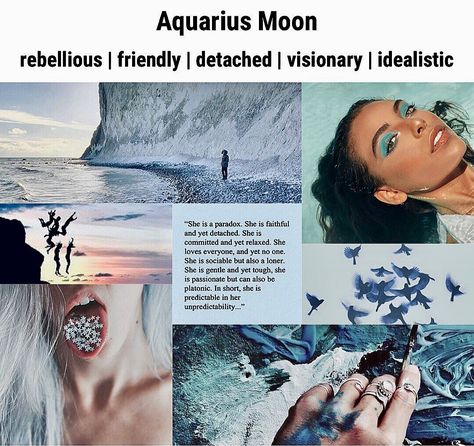 Aquarius Moon Sign, Venus In Libra, Aquarius Aesthetic, Aquarius Moon, Aquarius And Scorpio, Moon In Aquarius, Aquarius Rising, Gemini Rising, Alternative Aesthetic