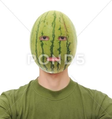 Watermelon on a man's head isolated on white background Stock Photos #AD ,#head#isolated#Watermelon#man Watermelon Head, Watermelon Man, Photos Booth, Photo Booth, Watermelon, White Background, Royalty, Royalty Free, Free Download