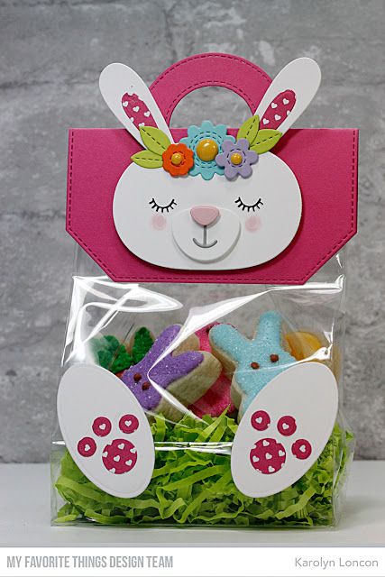 Paper Therapy: My Favorite Things–Treat Bag Topper Kit Release! Stitched Flowers, Easter Treat Bags, Box Creative, Bag Topper, Bag Toppers, Easter Candy, Easter Treats, Easter Diy, Easter Cards