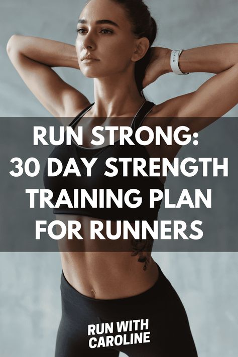 Full Body Strength Training For Runners, 2 Day A Week Strength Training, Weights For Runners Workout, Runners Gym Workout Strength Training, Strength Training For Runners Plan, Workout Split For Runners, Runners Weight Training, Running And Strength Training Plan, Lower Body Workout For Runners