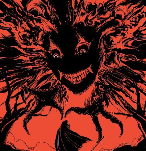 Black Red Drawing, Dark Weirdcore Wallpaper, Horror Artwork Surrealism, Dorohedoro Aesthetic, Scary Pfp Aesthetic, Dorohedoro Pfp, Phonk Aesthetic, Phonk Pfp, Weirdcore Ocs