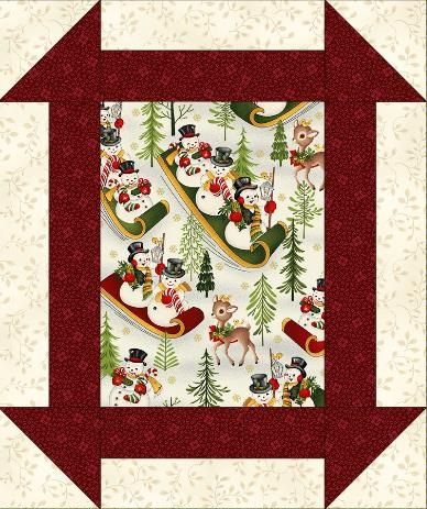 Download 2 free Christmas quilt patterns - Pieced Brain Christmas Panel Quilts Ideas Layout Patterns Free, Christmas Quilting Projects, Churn Dash Quilt, Vintage Quilts Patterns, Snowman Quilt, Christmas Tree Quilt, Block Quilts, Big Block Quilts, Christmas Quilting