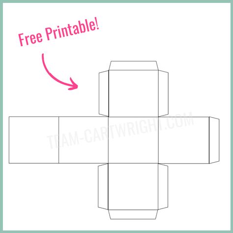 How To Make Paper Dice (with Free Printable!) - Team Cartwright How To Make Paper Dice, Paper Dice Diy Free Printable, Dice Printable Template, How To Make A Dice Out Of Paper, Printable Dice Template Free, Paper Dice Template, Dice Making Diy, How To Make A Dice, Ladybug Games