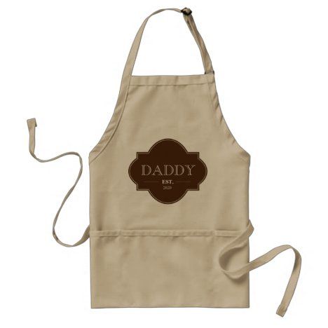 Custom First time Daddy Established Year Adult Apron