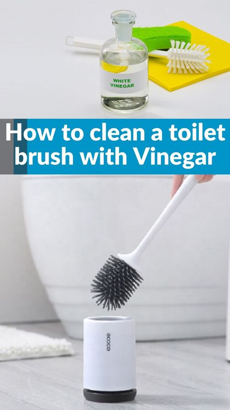 Clean Toilet Brush, How To Clean A Toilet Brush, Toilet Brush Cleaner, Remove Toilet Bowl Stains, Clean Toilet Bowl Stains, Bathroom Cleaning Checklist, Toilet Bowl Stains, Toilet Cleaning Hacks, Clean Toilet