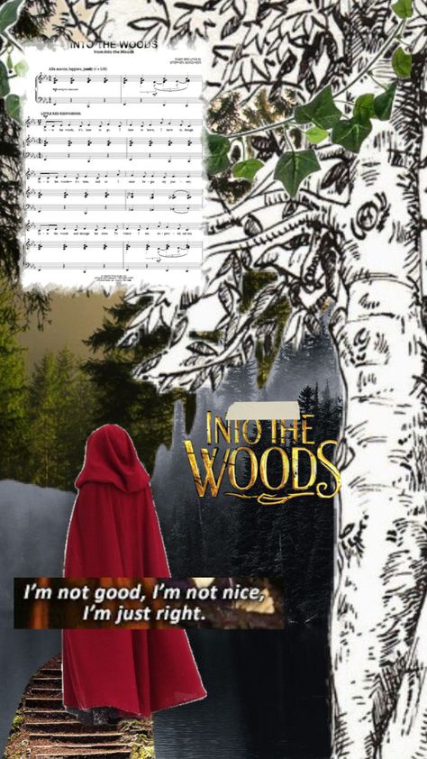 Into the Woods #intothewoods #intothewoodsbroadway #broadway #theatre #musicaltheatre #musical Into The Woods Aesthetic, Into The Woods Aesthetic Musical, Into The Woods Musical, Musical Wallpaper, The Lightning Thief, Musical Theatre Broadway, Into The Woods, Theatre Poster, Broadway Musical