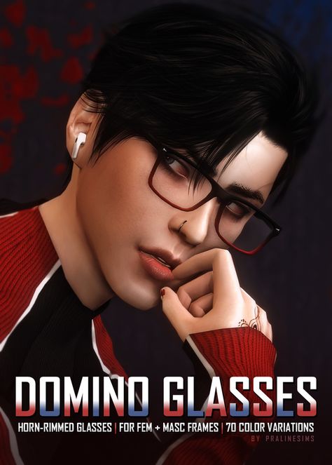 DOMINO Glasses | Patreon Sims 4 Men Glasses, Sims 4 Rectangle Glasses Cc, Sims 4 Cc Men Glasses, Sims 4 Square Glasses, Sims 4 Cc Male Glasses, Sims 4 Cc Glasses Patreon, Ts4 Glasses Cc, Sims 4 Glasses Cc Maxis Match, Ts4 Cc Glasses