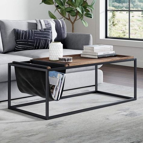 51 Rectangle Coffee Tables that Stand Out with Style and Functionality Modern Industrial Coffee Table, Rectangle Coffee Table Wood, Modern Wood Coffee Table, Nathan James, Coffee Table With Drawers, Mid Century Coffee Table, Industrial Coffee Table, Coffee Table Rectangle, Coffee Tables For Sale