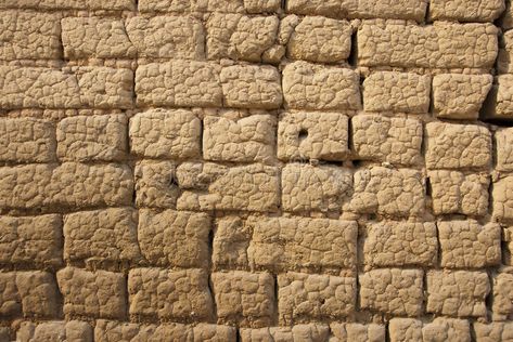 Mud Wall Texture, Mud Brick, Brick Wall Wallpaper, Wall Wallpapers, Break Wall, Light Brick, Texture Drawing, Brick Texture, Brick Patterns