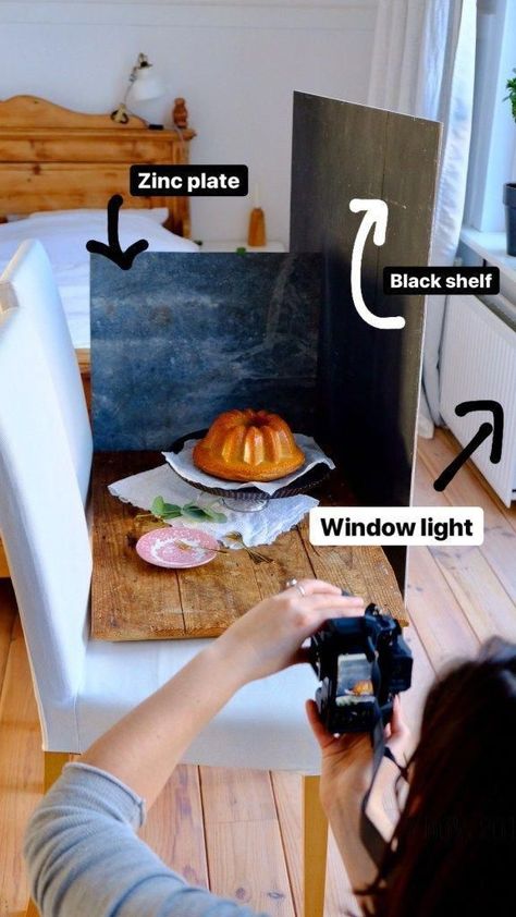 Food Photography Lighting Basics: 5 Essential Tips For Beginners - Dark Shirt - Ideas of Dark Shirt #darkshirts #shirts - Food Photography Lighting, Korean Dessert, Food Photography Tutorial, Food Photography Props, How To Photograph, Food Photography Inspiration, Cake Photography, Food Photography Tips, Window Light