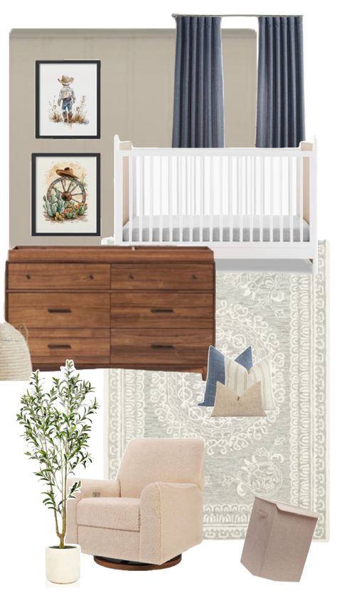 Navy Chair, Baby G, Nursery