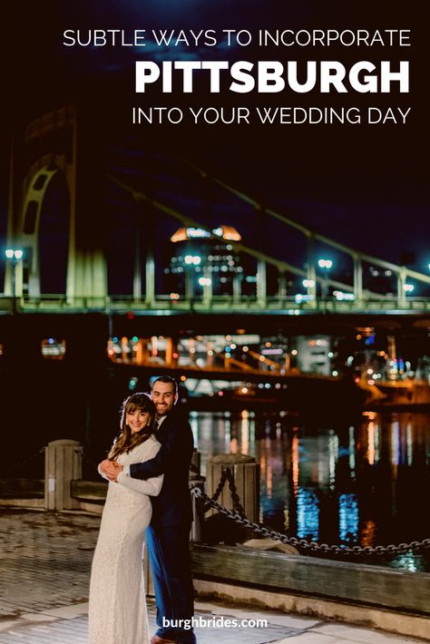 Subtle Ways to Incorporate Pittsburgh into your Wedding Day. For more Pittsburgh wedding ideas, visit burghbrides.com! #weddingplanning #weddingplanningideas #pittsburghwedding #pittsburghweddinginspiration Pittsburgh Themed Wedding, Wedding Pittsburgh, Hotel Welcome Bags, Pittsburgh Wedding, Pittsburgh Weddings, Wedding Quotes, Welcome Bags, Superbowl Party, Wedding Signage