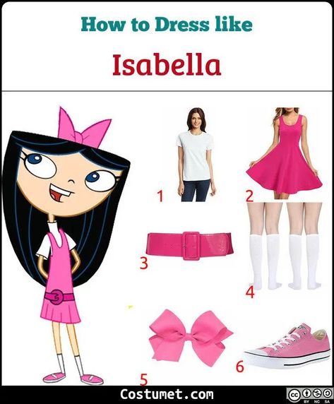 Isabella (Phineas and Ferb) Costume for Cosplay & Halloween 2020 Isabella From Phineas And Ferb, Cosplay Halloween Costumes Women, Isabella Cosplay, Isabella Costume Phineas And Ferb, Isabella Halloween Costume, Isabella And Phineas Costume, Phineas And Ferb Isabella, Isabella Costume, Phineas And Ferb Cosplay