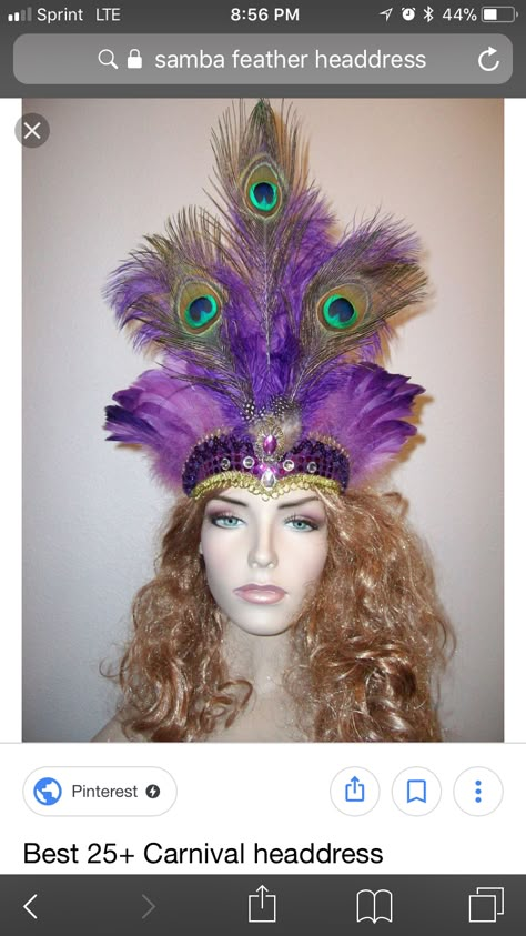 Jamaican Carnival, Hat Displays, Caribbean Carnival Costumes, Carnival Headdress, Brazil Carnival, Samba Costume, Mardi Gras Outfits, Headpiece Diy, Caribbean Carnival