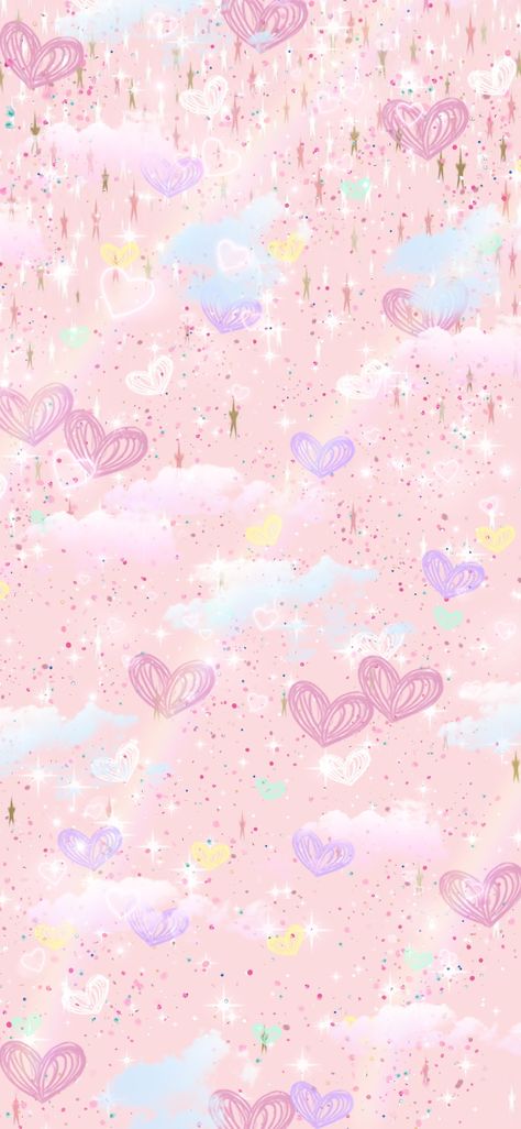 Walpaper Wathsapp Aesthetic, Potential Wallpaper, Hearts Aesthetic, Pink Clouds Wallpaper, Tela Iphone, Beautiful Tumblr, Phone Background Wallpaper, Clouds Wallpaper, Wallpaper Wa