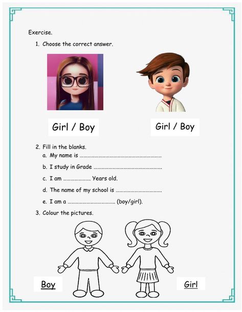 About myself interactive worksheet Myself Worksheets For Grade 1, Myself Worksheets For Kindergarten, About Myself Worksheet For Kids, Myself Worksheets For Kids, About Myself Worksheet, Class Board Decoration, Kindergarten Writing Paper, Lkg Worksheets, All About Me Poster