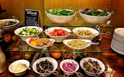 Salad Station, Condiments Soup Station, Ramadhan Decor, Salad Station, Hotel Breakfast Buffet, Salad Buffet, Buffet Stations, Resep Salad, Disney Frozen Birthday, Hotel Breakfast