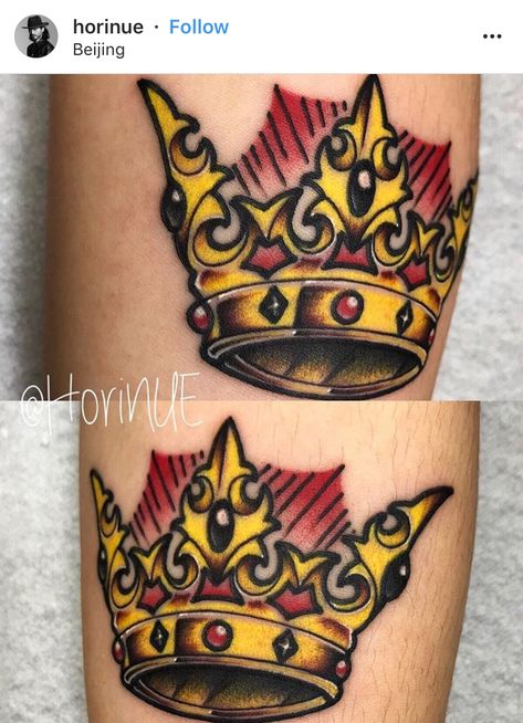 Traditional Tattoo Crown, Traditional Crown Tattoo, Crown Tattoo Men, Tattoo Mafia, Mayan Tattoos, Traditional Tattoo Inspiration, Christian Sleeve Tattoo, On Tattoo, Tattoo Skull