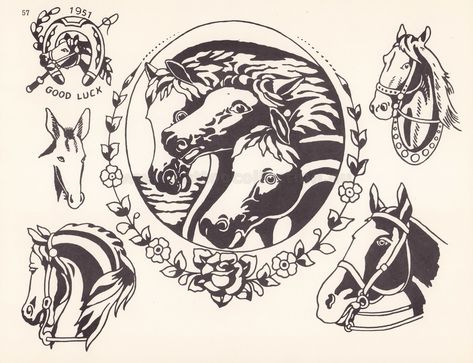 Sailor Mosko Production - 45 Pharaohs Horses Traditional Tattoo, Sailor Mosko, Cowboy Flash, Pharaohs Horses, Symbolism Tattoo, Tattoo Symbolism, Antique Tattoo, 9 Tattoo, Americana Tattoo