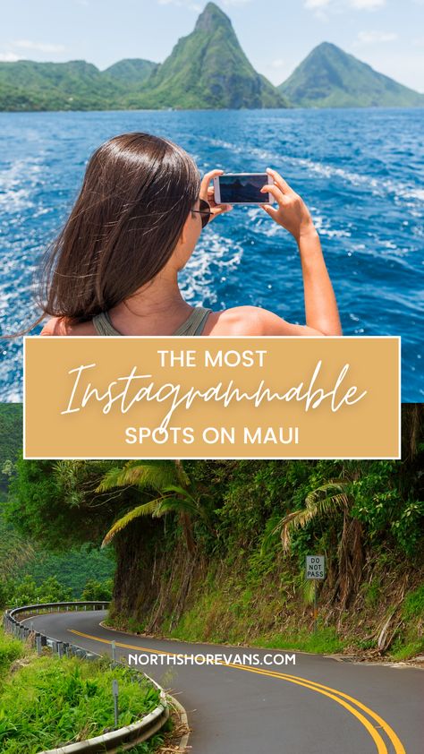 Maui is a stunning island in Hawaii that boasts some of the most photo-worthy locations. Check out some of the most Instagrammable spots on Maui! Maui Instagram Pictures, Kaanapali Beach, Haleakala National Park, Trip To Maui, Sunrise And Sunset, Maui Travel, Road To Hana, Beautiful Forest, The Sunrise