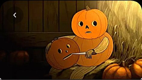 Over The Garden Wall Skeleton, Pumpkin People Over The Garden Wall, Pumpkin Head Over The Garden Wall, Otgw Pumpkin People, Pottsfield Pumpkin Over The Garden Wall, Over The Garden Wall Jack O Lantern, Pumpkin Cartoon Aesthetic, Otgw Pumpkin Carving, Vintage Pumpkin Carving