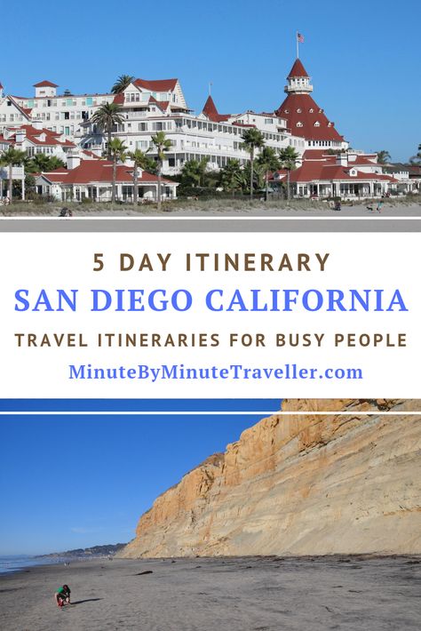 San Diego 5 Day Itinerary, Torrey Pines Hike, Sam Diego, San Diego Itinerary, San Diego Travel Guide, Minute By Minute, Things To Do In La, San Diego Art, California Trip