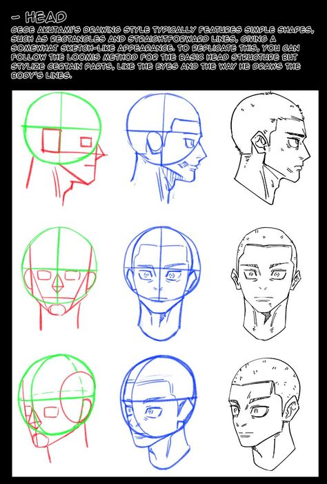 Jjk Art Style Manga, Jjk Artstyle Study, Sketch Head Tutorials, Jjk Art Style Study, Gege Akutami Art Style, Looking Upwards Reference, Manga Art Styles Drawing Reference, Jujutsu Kaisen Art Style, Gege Akutami Art