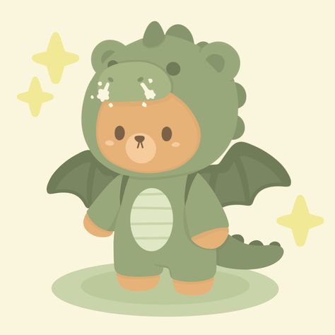 😤😤😤 I’ve been trying to make a cute little dragon bear for months and I think this time I’m quite satisfied 🤭 Would you like to see it in a sticker version? 🤎 . . . #illustration #art #cuteart #cuteartwork #cuteartist #cutedrawing #cuteillustration #cuteaestethic #cuteartstyle #digitalart #procreateart #adorable #bear #cutebear #fantasy #fantasyart #smallartbusiness #smallbusiness #artshop Cartoon Dragon Drawing, Bear Dragon, Dragon Cartoon, Bear Kawaii, Cute Dragon, Cartoon Dragon, Bear Illustration, Cute Character, Little Dragon