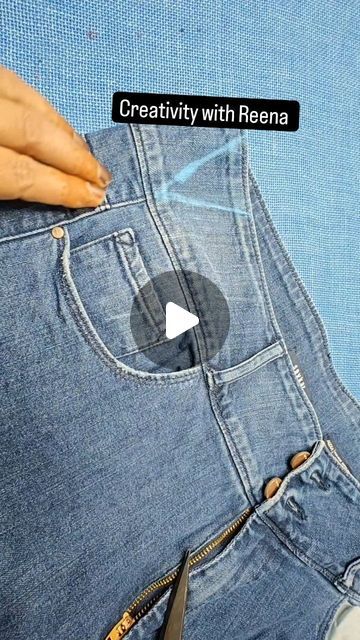 How To Fix Jeans That Are Too Big Fit, Loose Jeans Hacks, Loose Jeans, Clothing Hacks, Sewing Techniques, Sewing, On Instagram, Clothes, Instagram